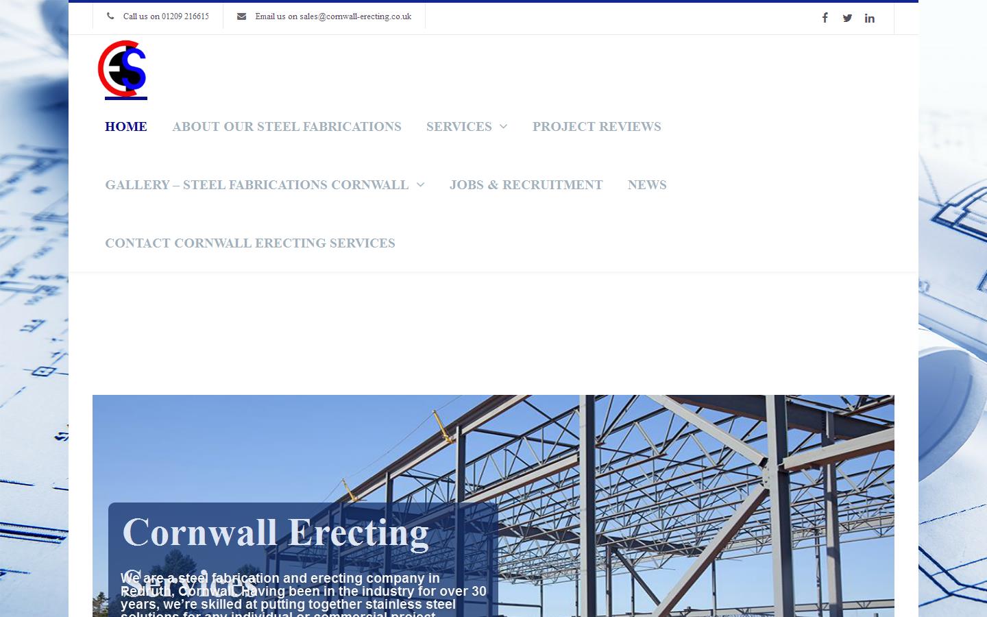 Cornwall Erecting Services Ltd Website