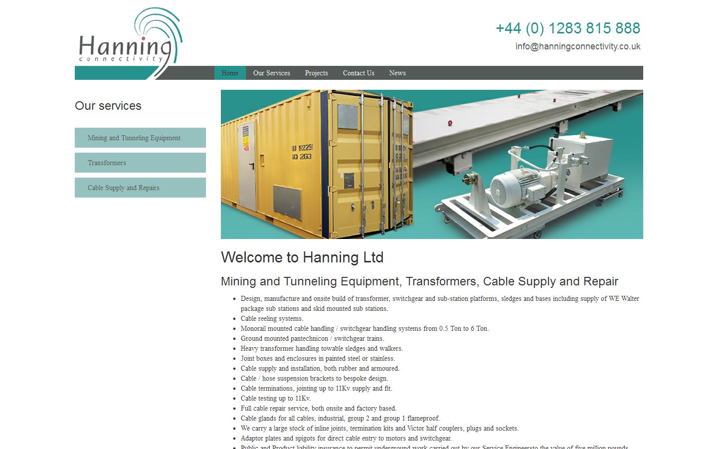 Hanning Ltd Website