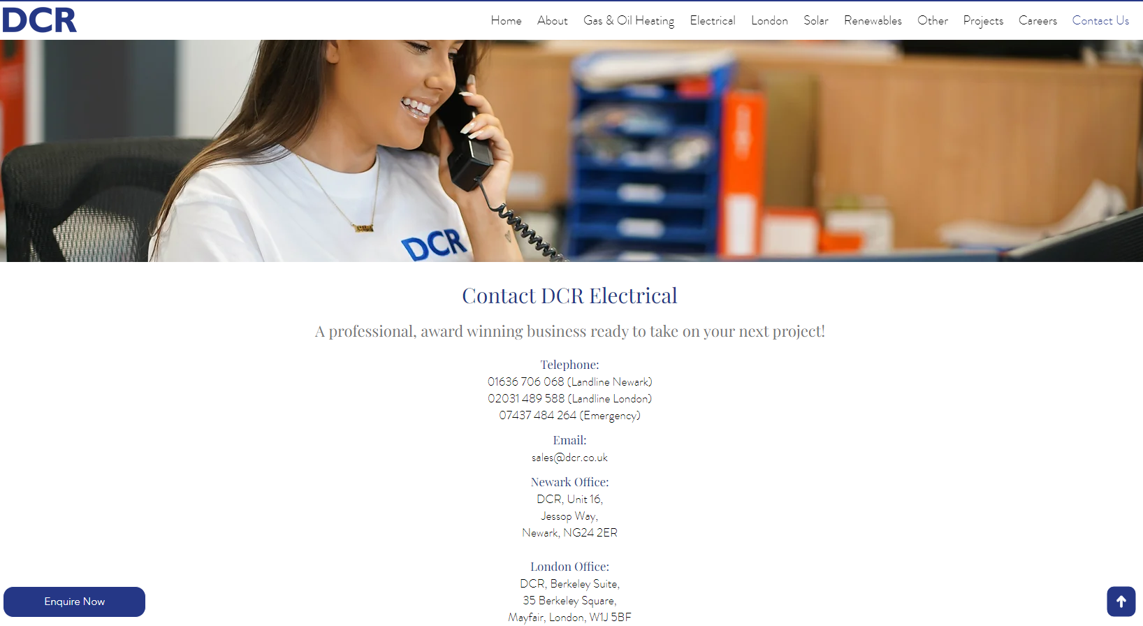 D C R Electrical Website