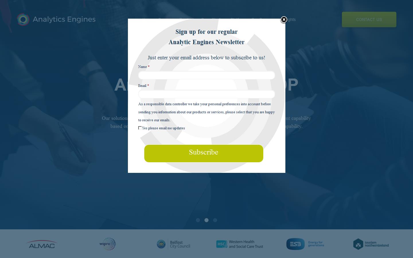 Analytics Engines Website