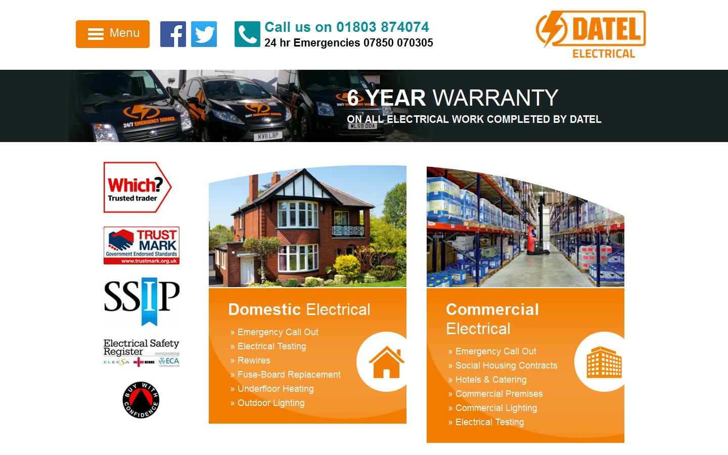 Datel Electrical Website