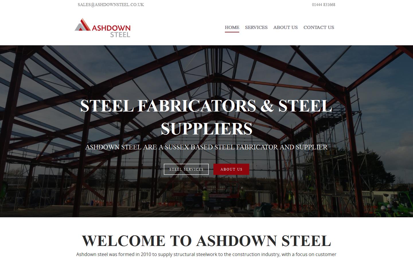 Ashdown Steel Ltd Website