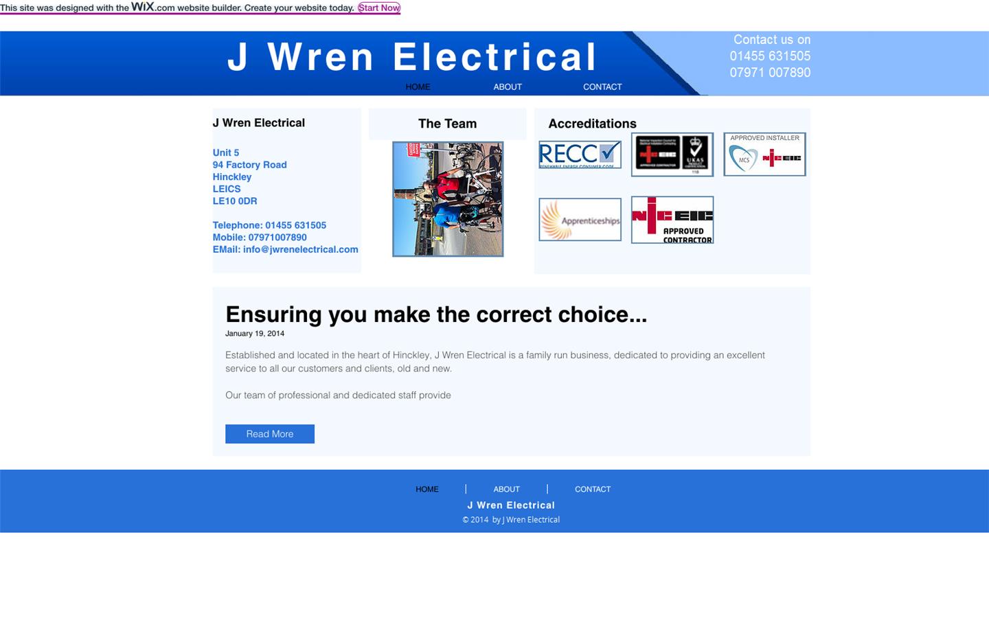 J Wren Electrical Website