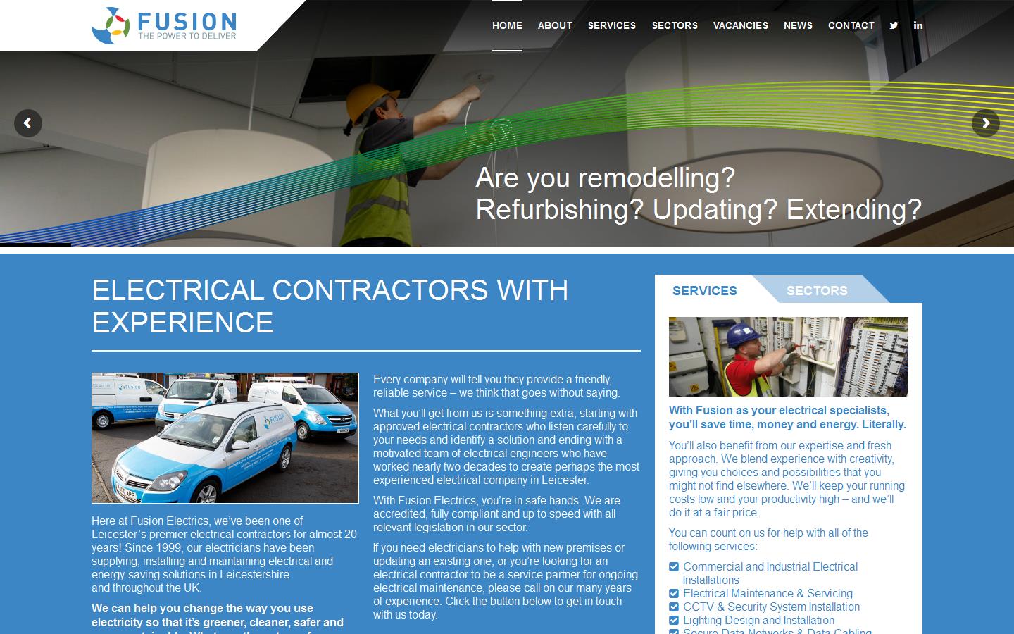 Fusion Electrics Website