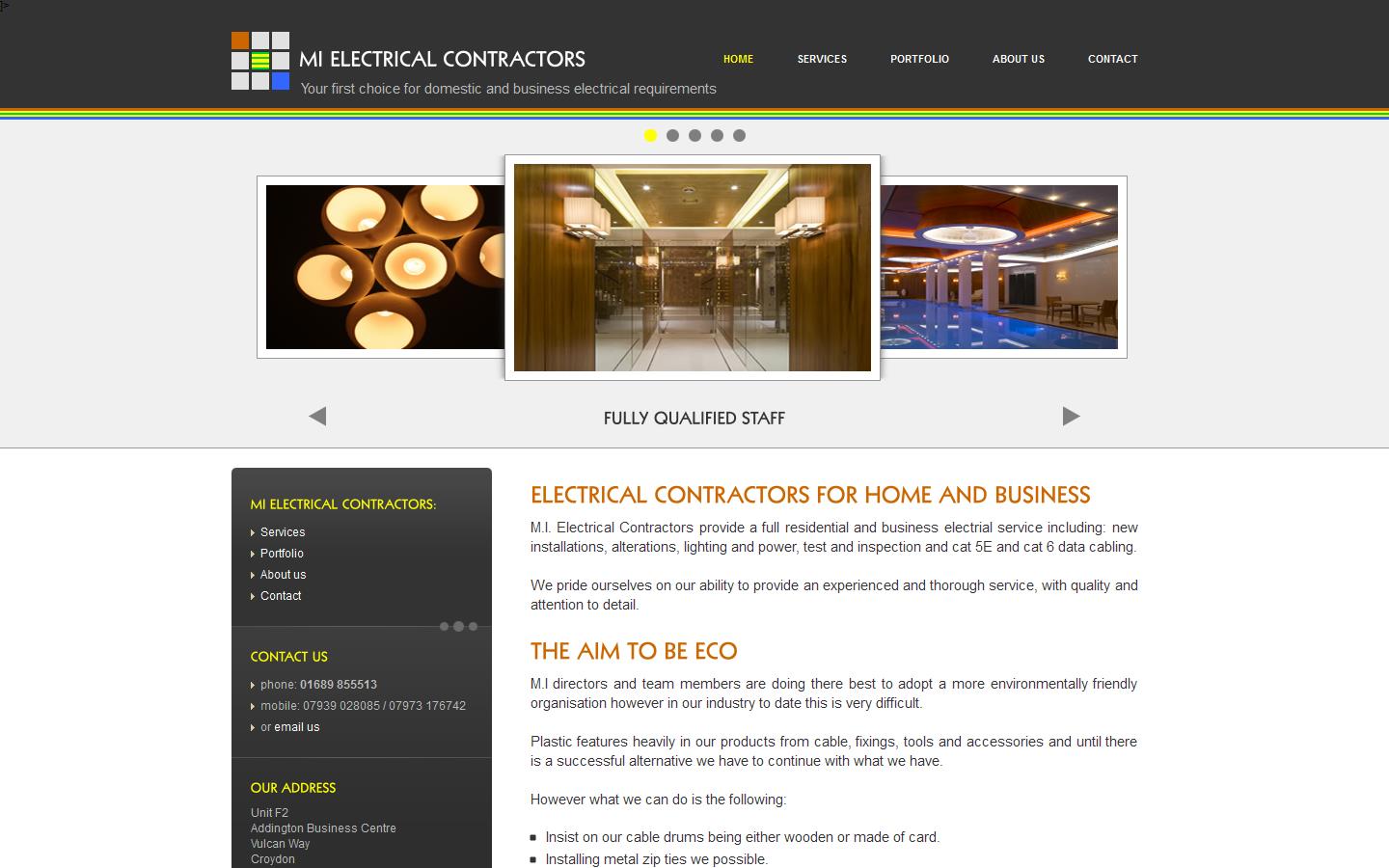 M I Electrical & Data Website