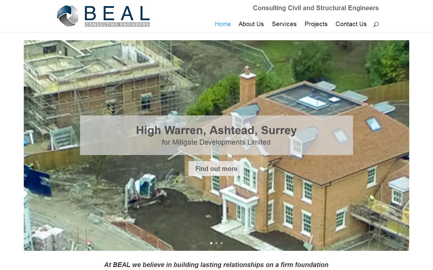 B E A L Consulting Engineers Ltd Website