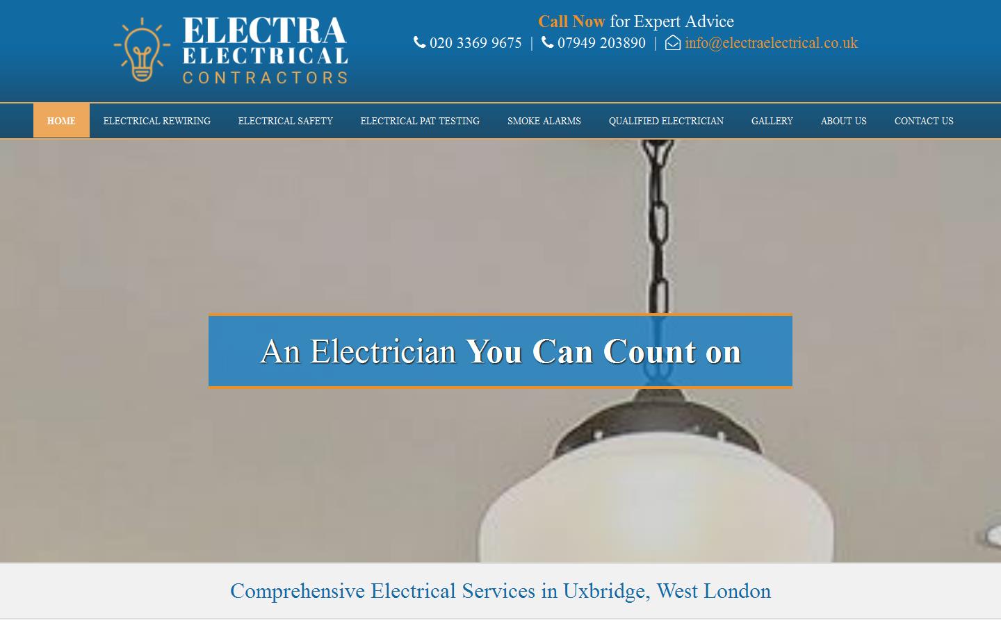 Electra Electrical Contractors Ltd Website