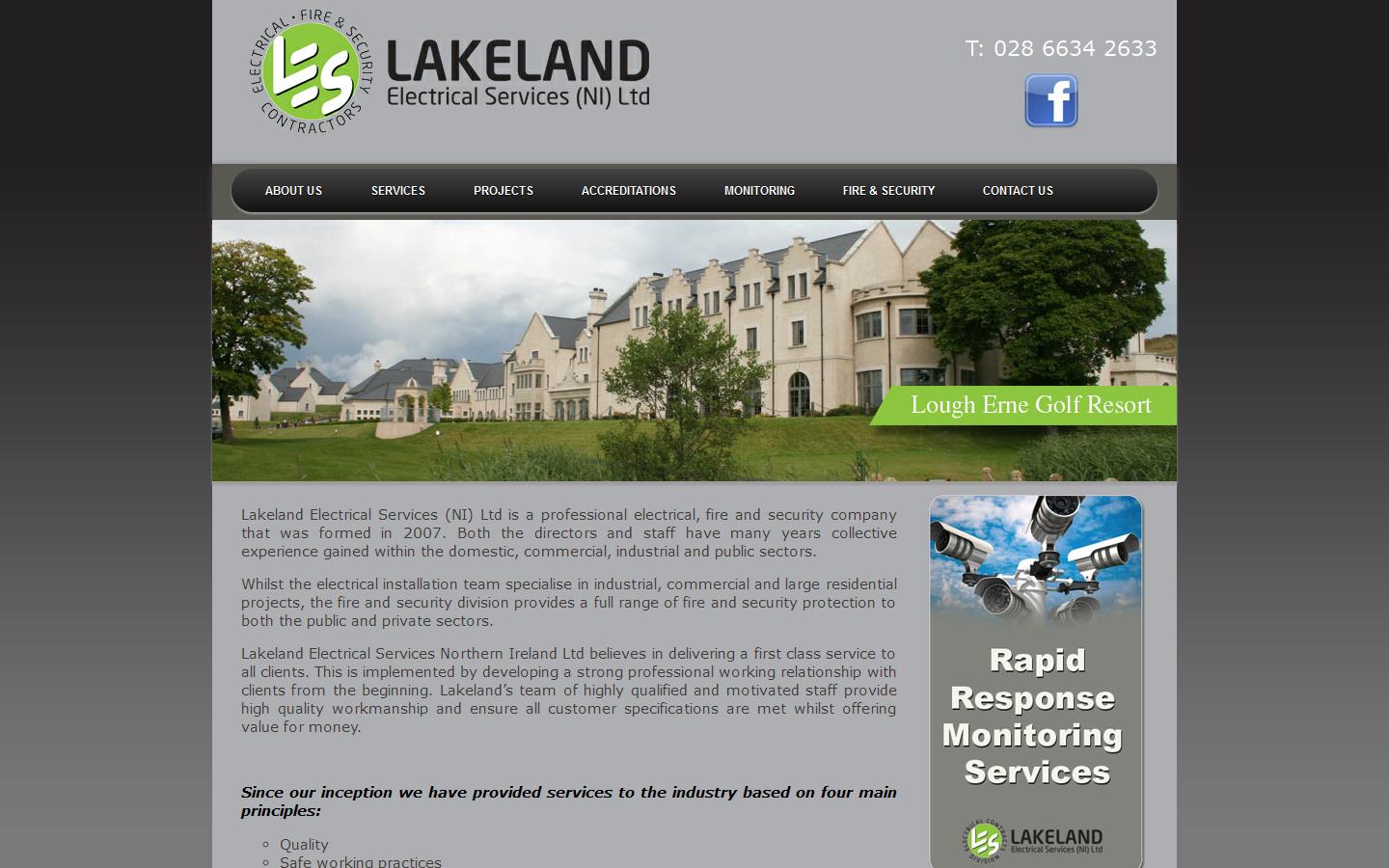 Lakeland Electrical Services N I Ltd Website