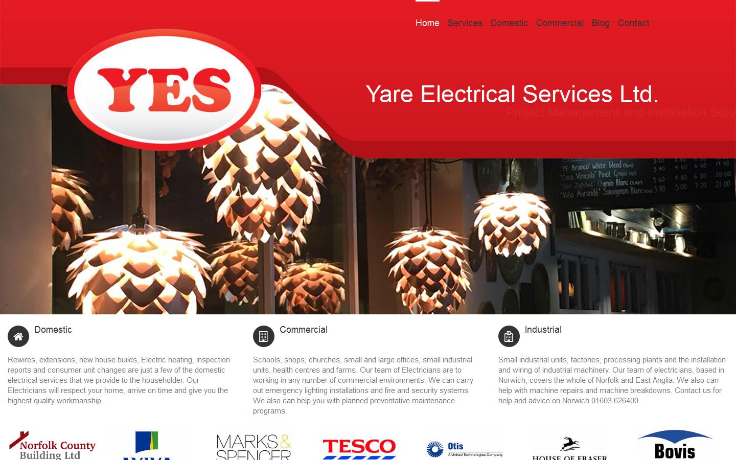 Yare Electrical Services Ltd Website