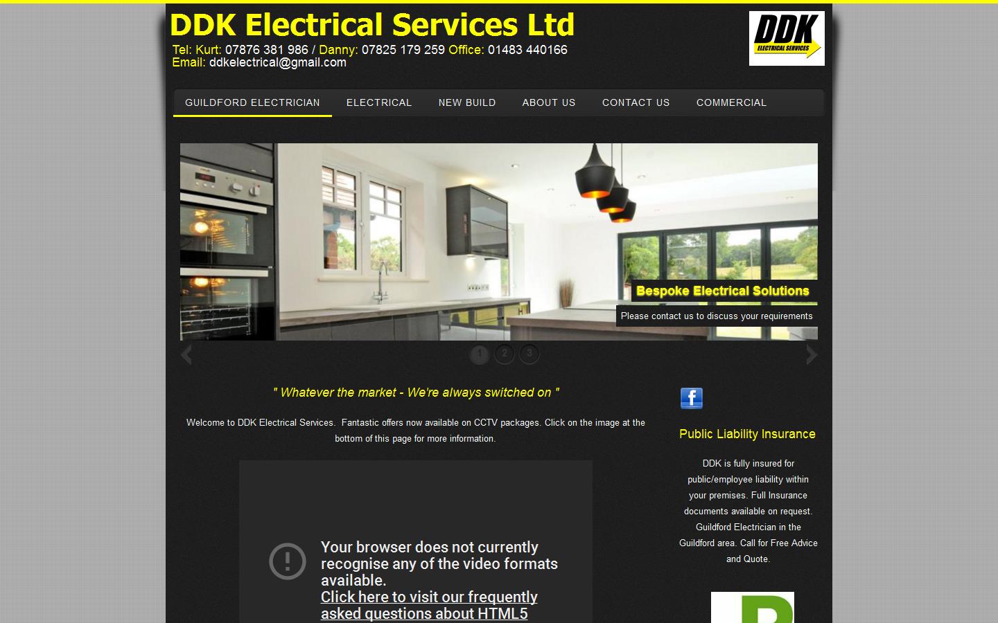 D D K Electrical Website