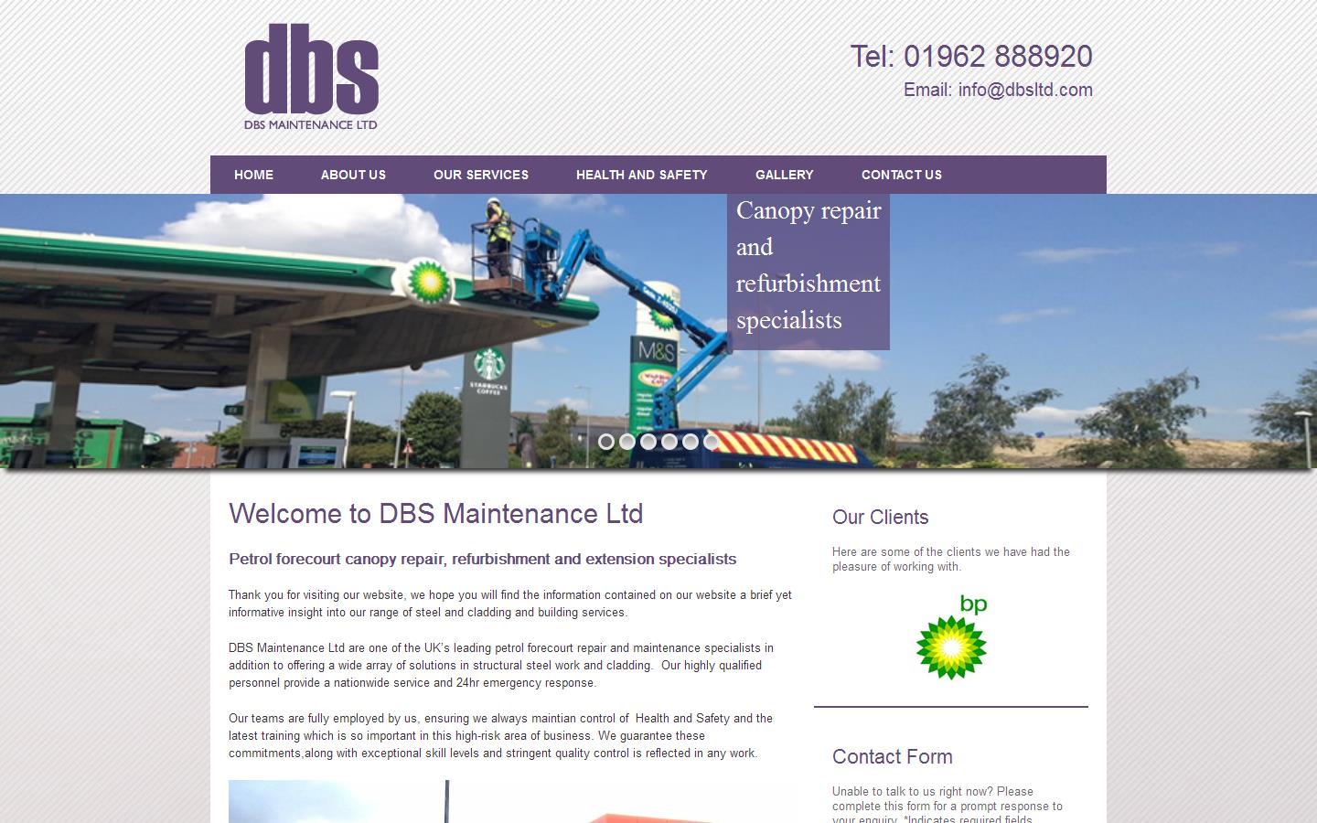 D B S Maintenance Ltd Website