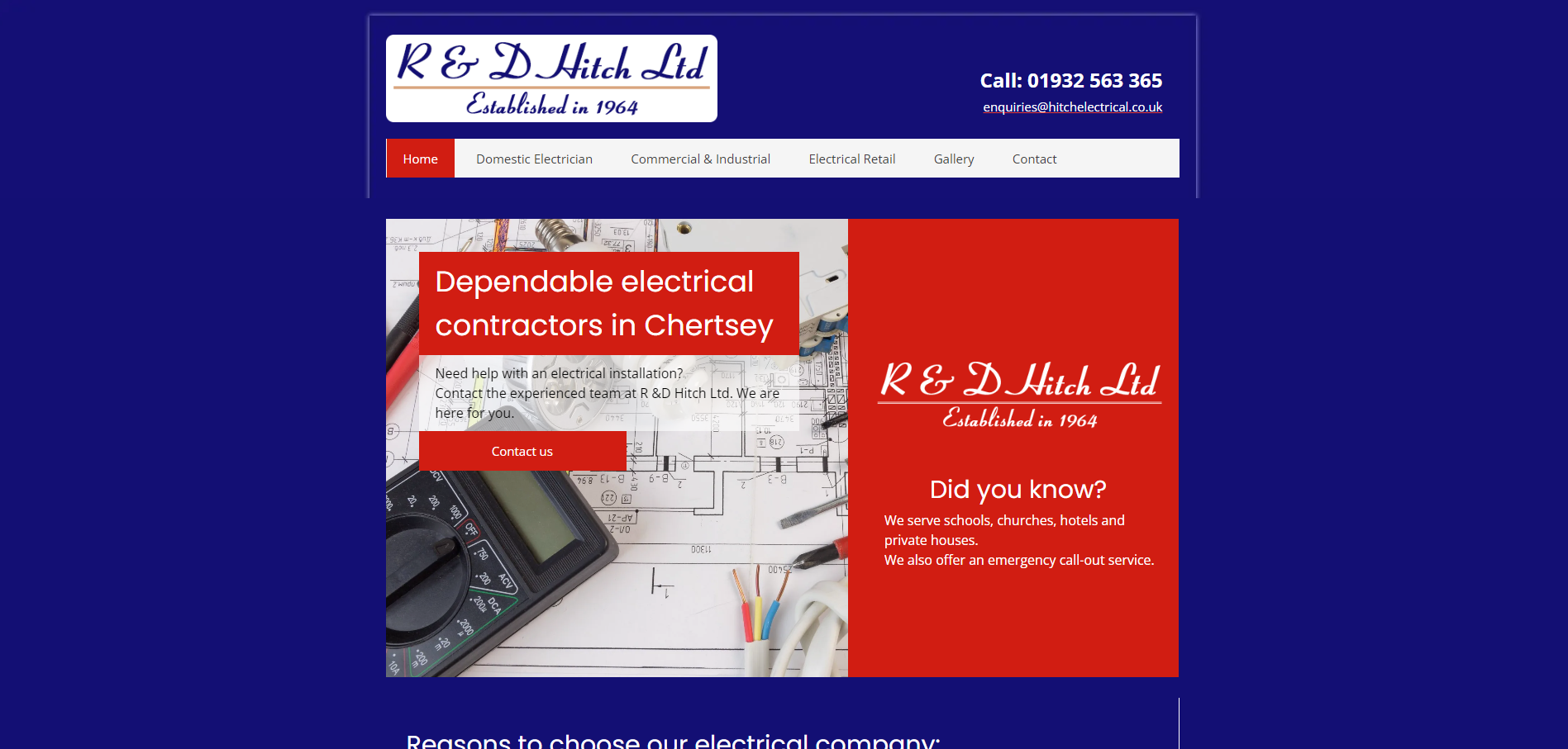 R & D Hitch Ltd Website