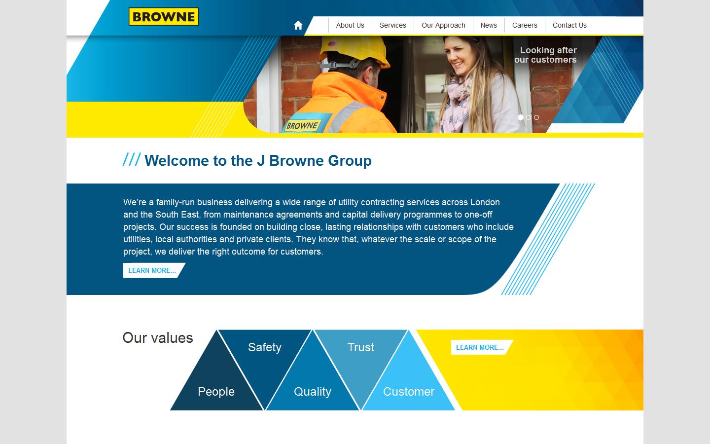 J Browne Construction Website