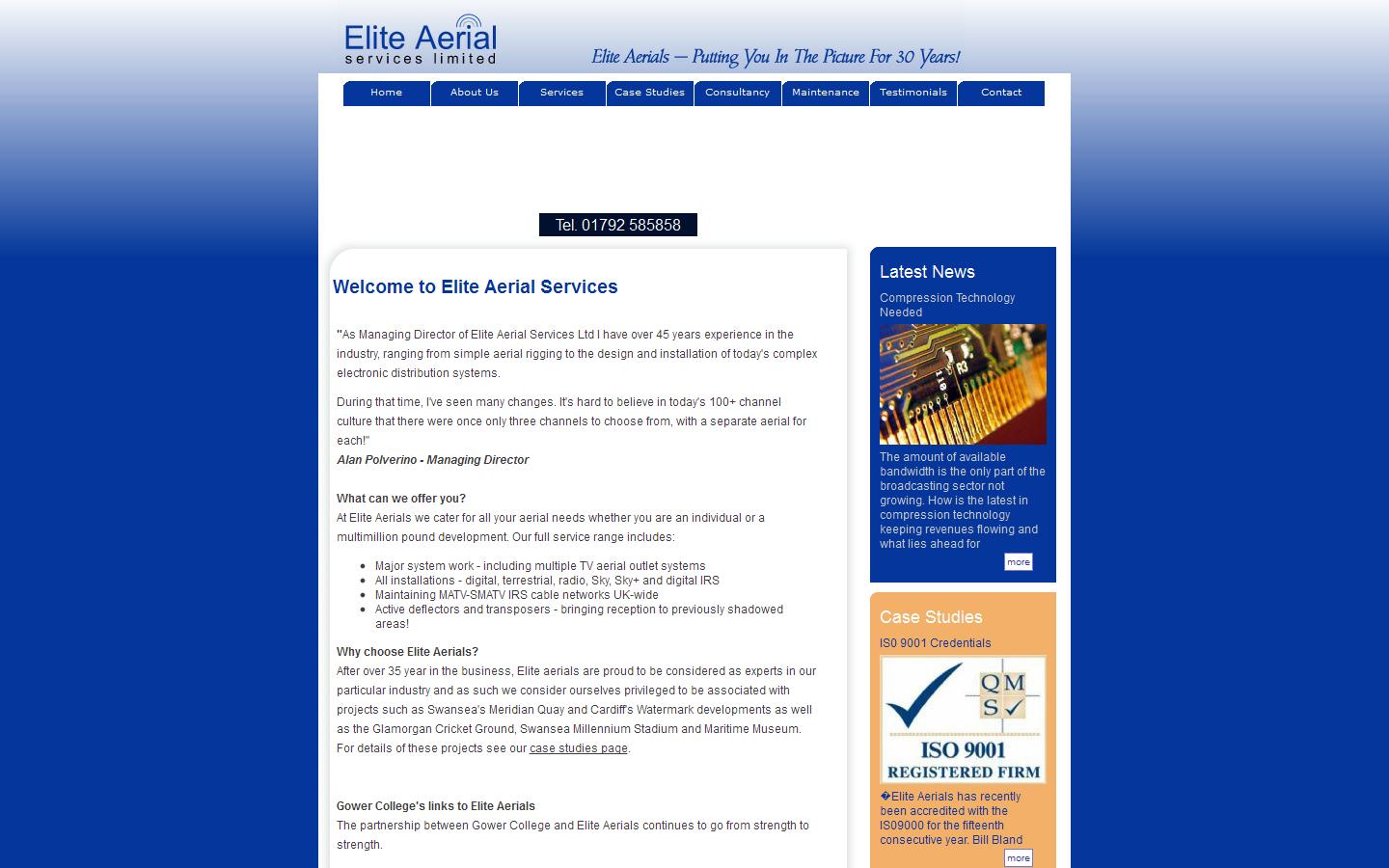 Elite Aerial Services Ltd Website