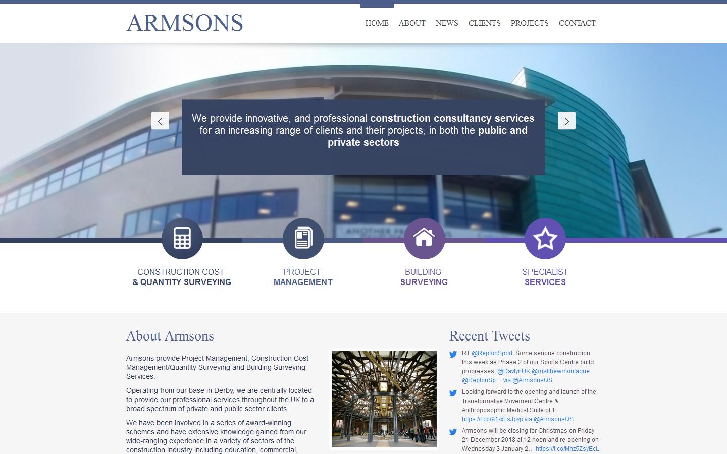 Armsons Website