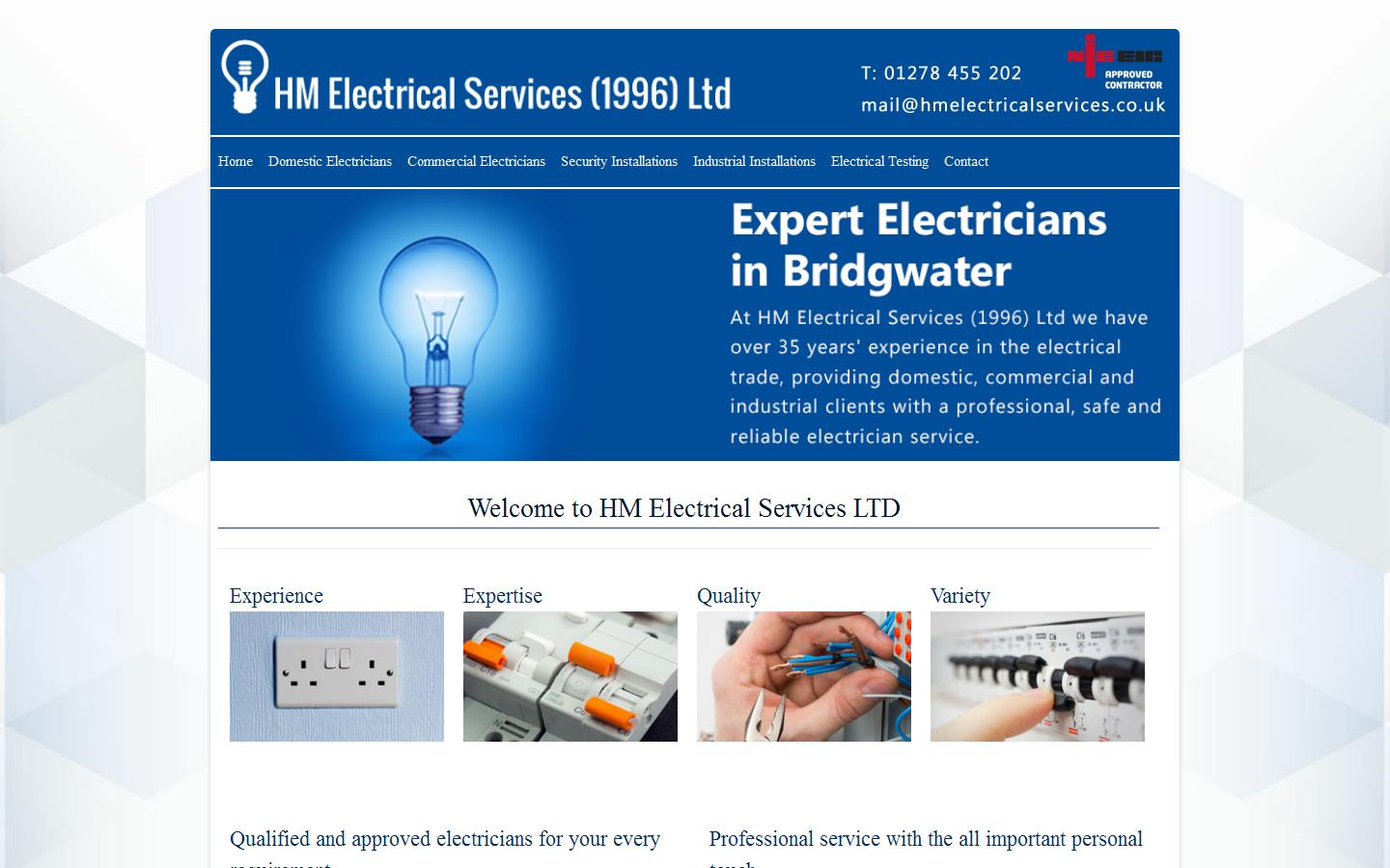 H M Electrical Ltd Website