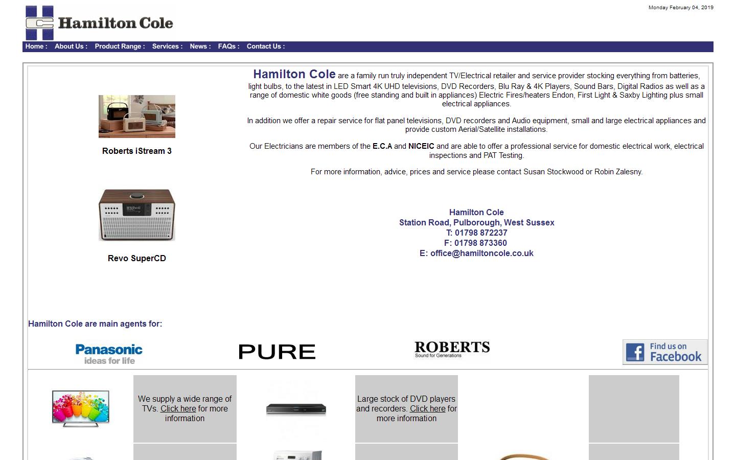 Hamilton Cole Website