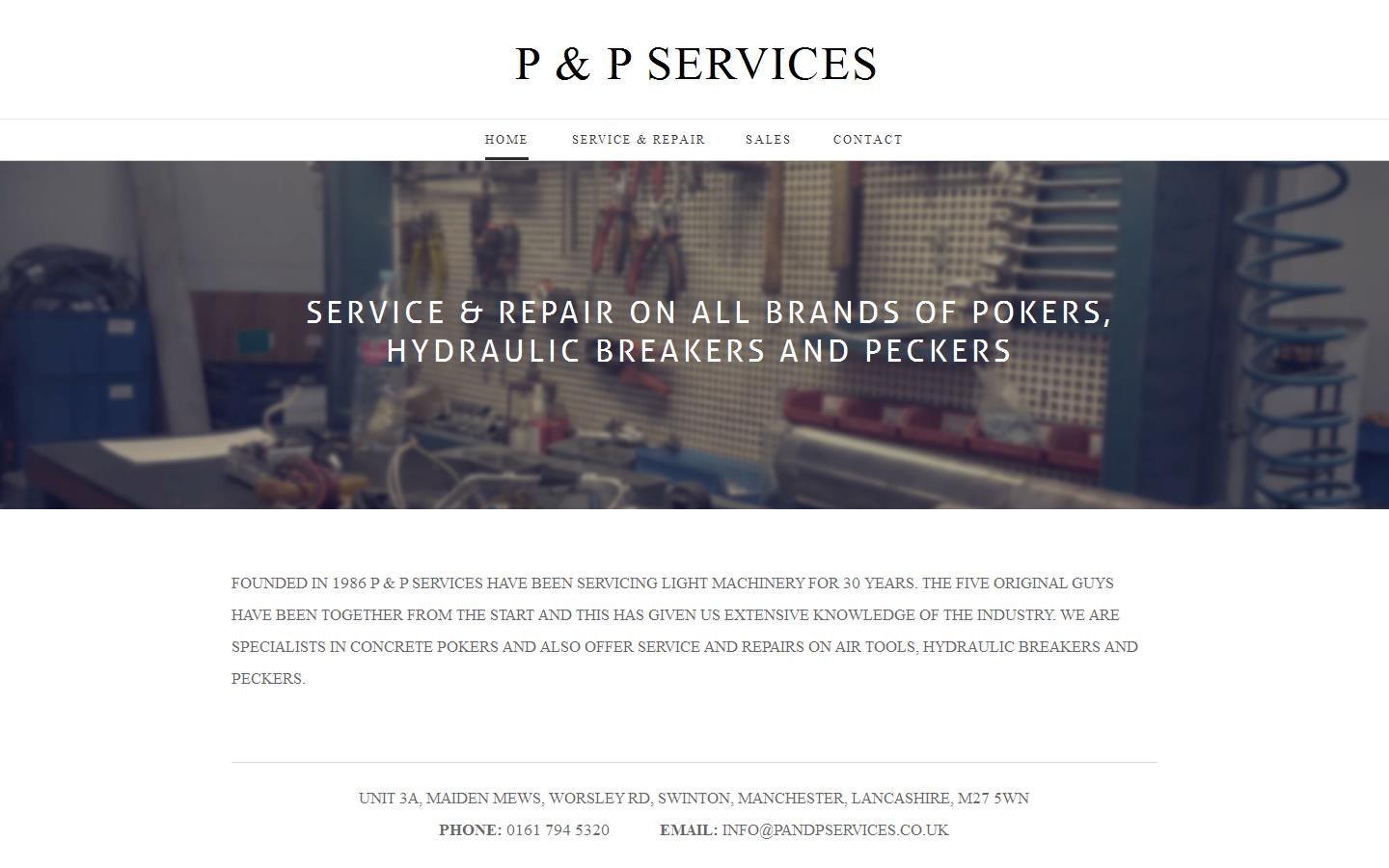 P & P Services Website