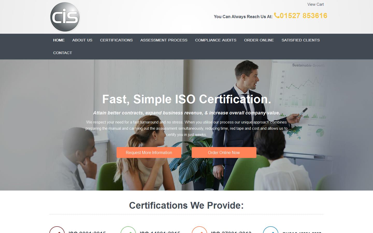 Certified International Systems Ltd Website