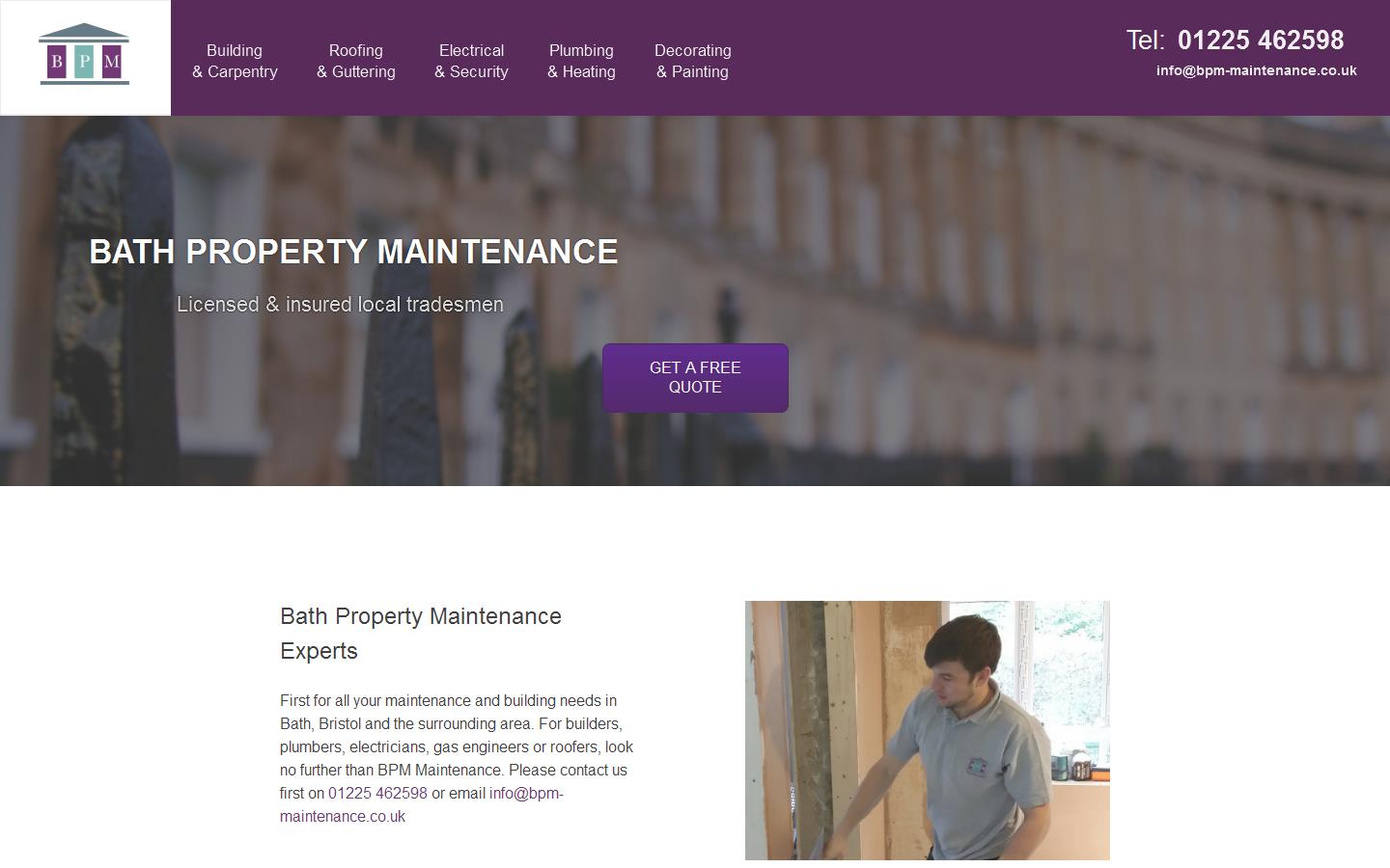 BPM Maintenance Website