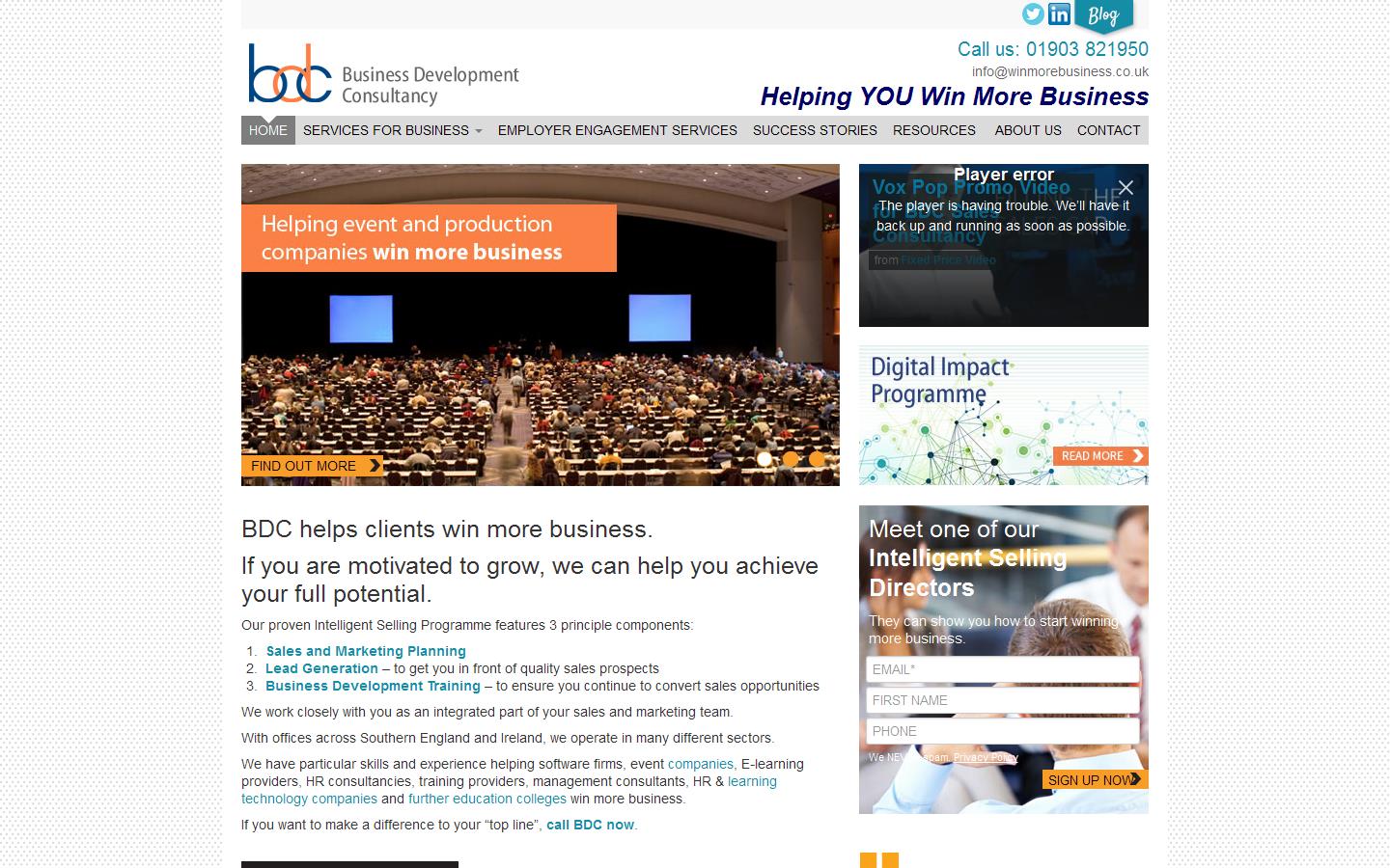 Business Developement Consultancy Website