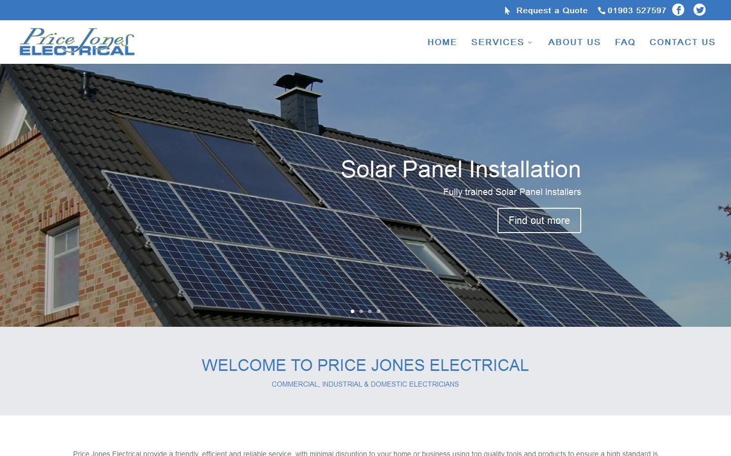 Price Jones Electrical Website