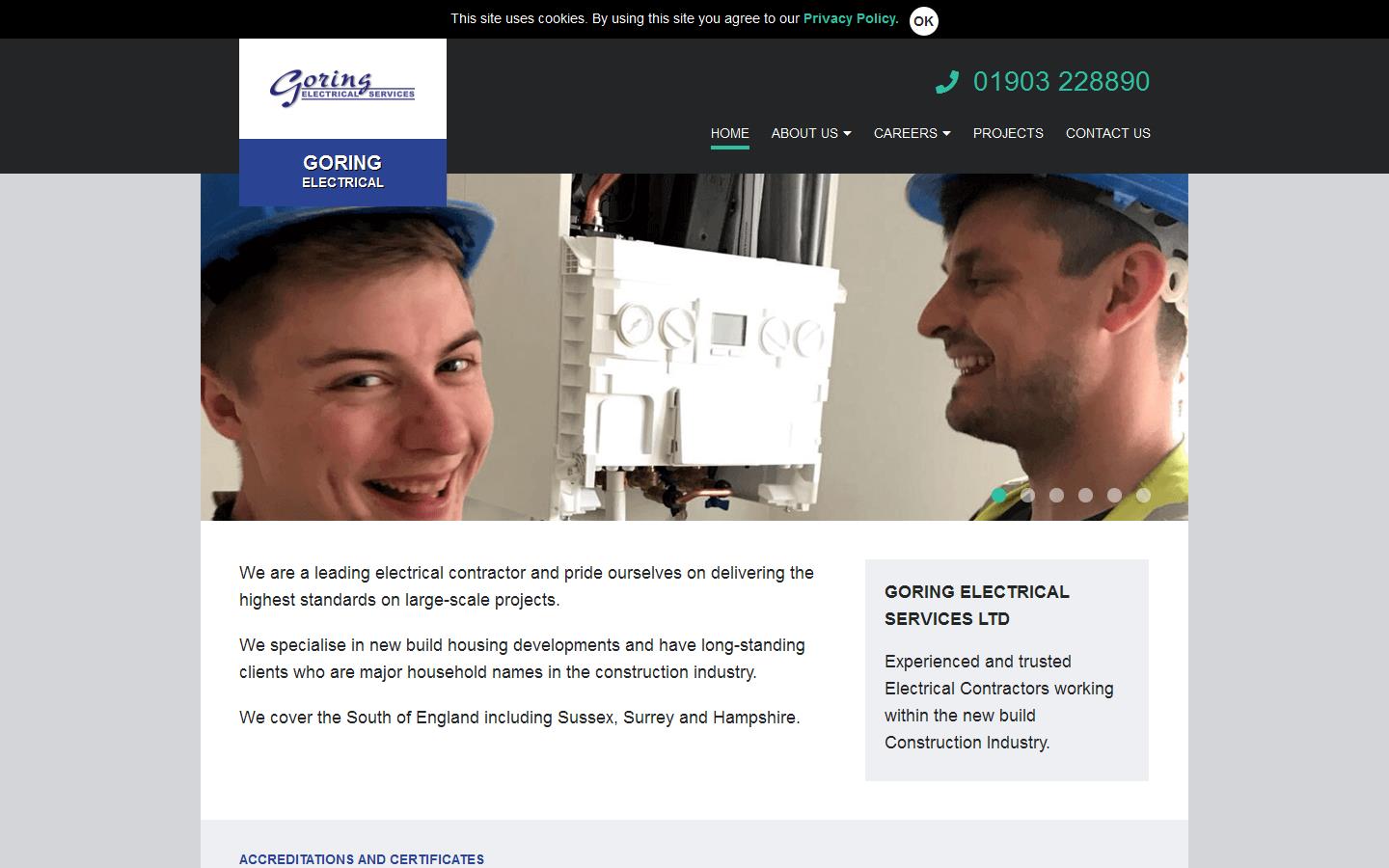 Goring Electrical Services Website