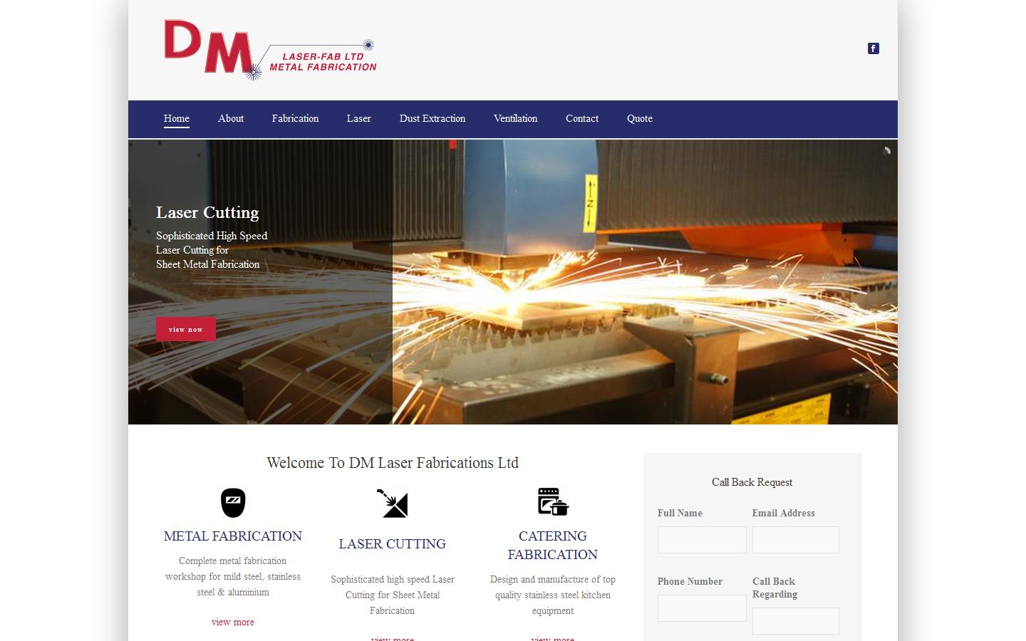 D M Laser Fab Ltd Website