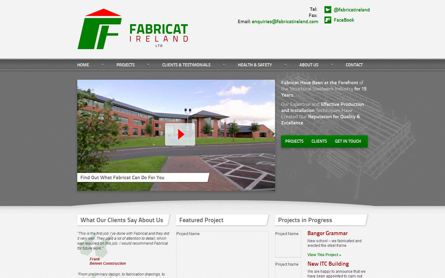 Fabricat Ireland Ltd Website