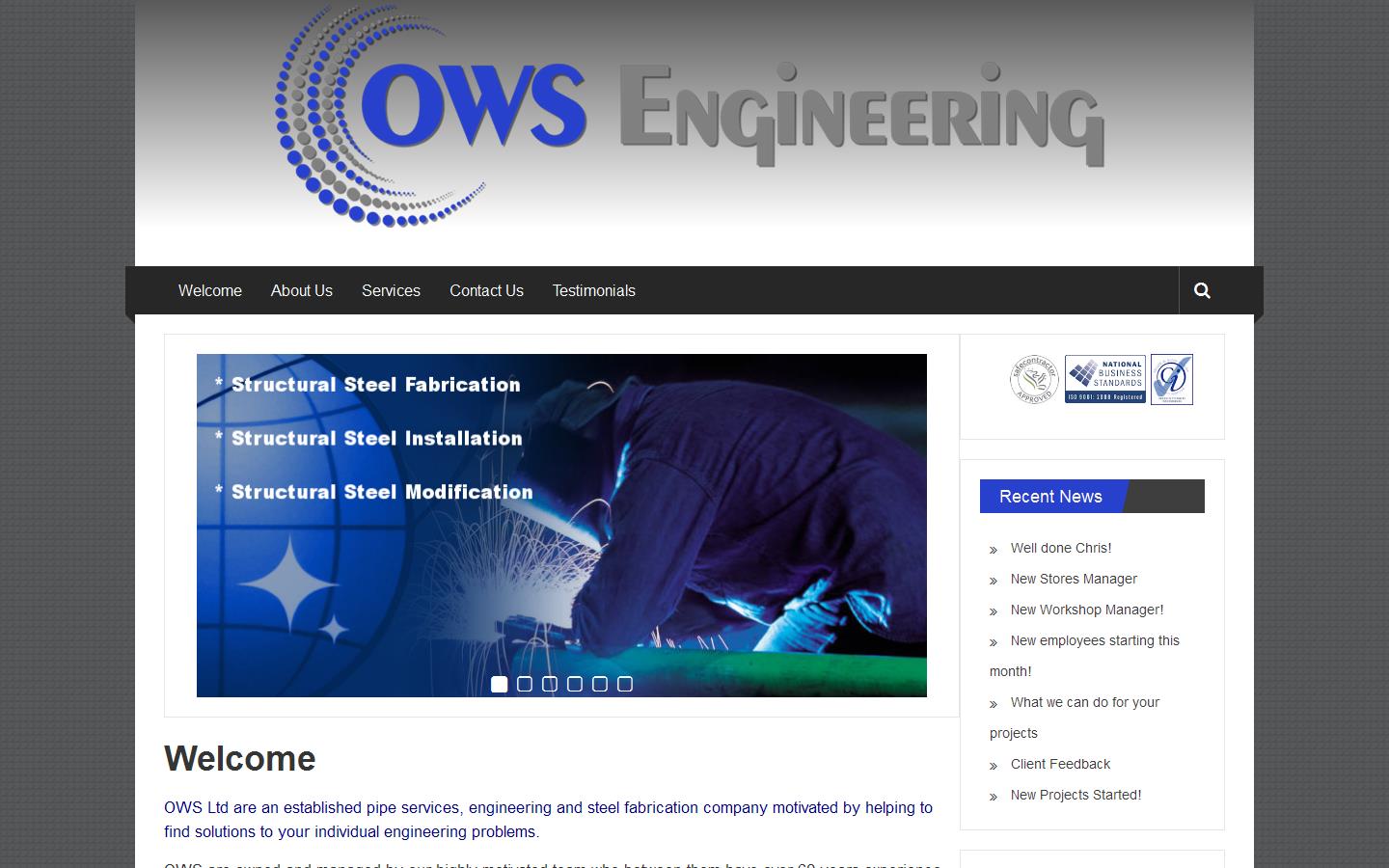 Orbital Welding Services Website