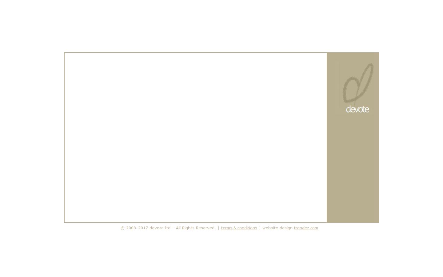Devote Ltd Website
