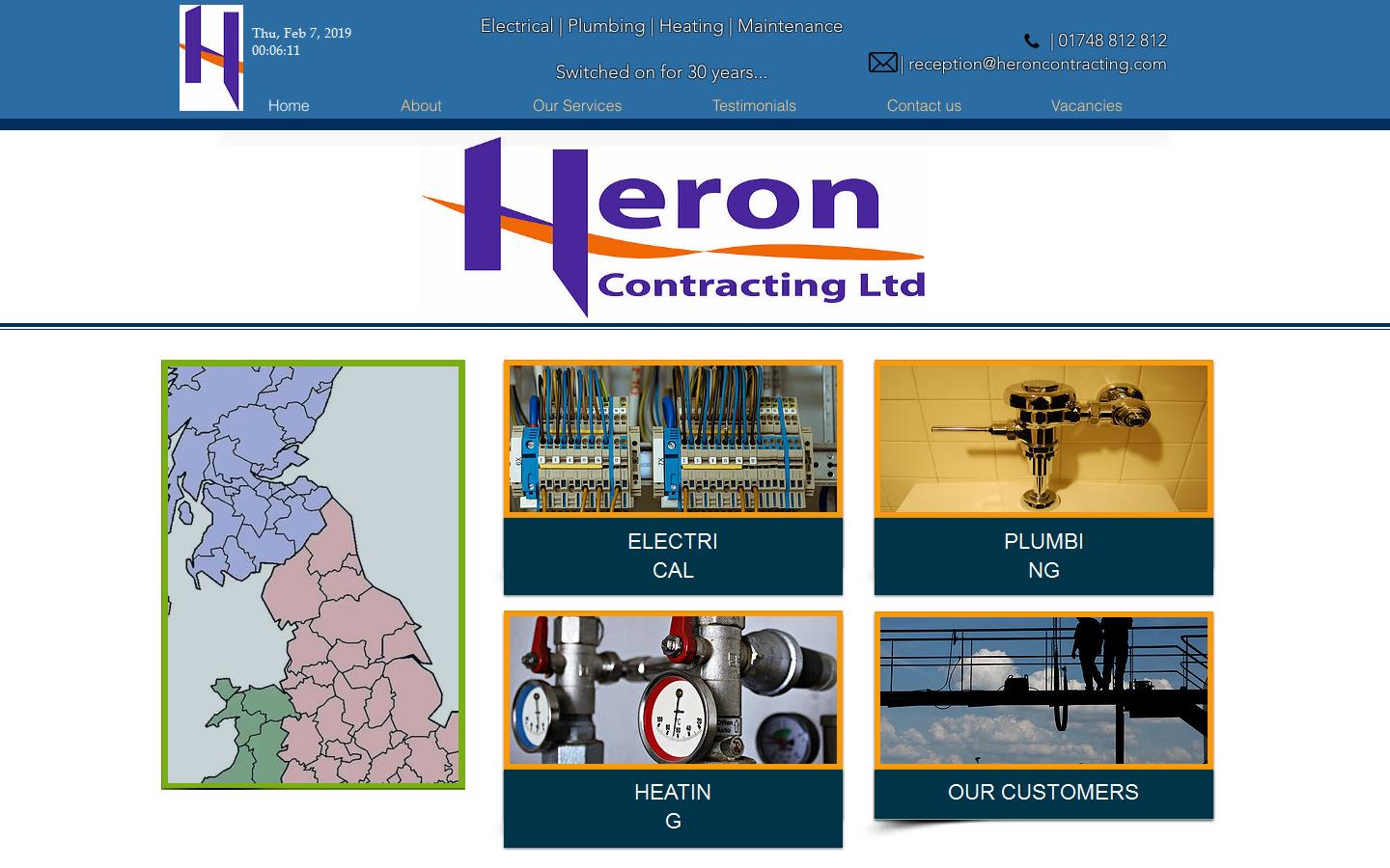 Heron Contracting Ltd Website