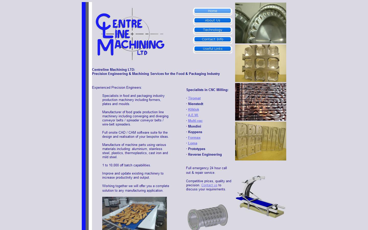 Centre Line Machining Ltd Website