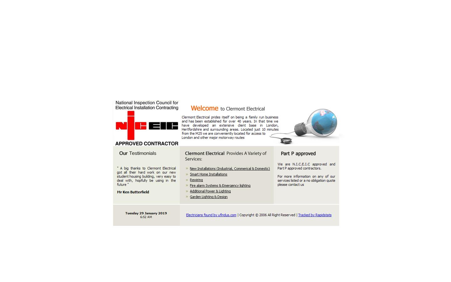 Clermont Electrical Engineers & Contractors Ltd Website