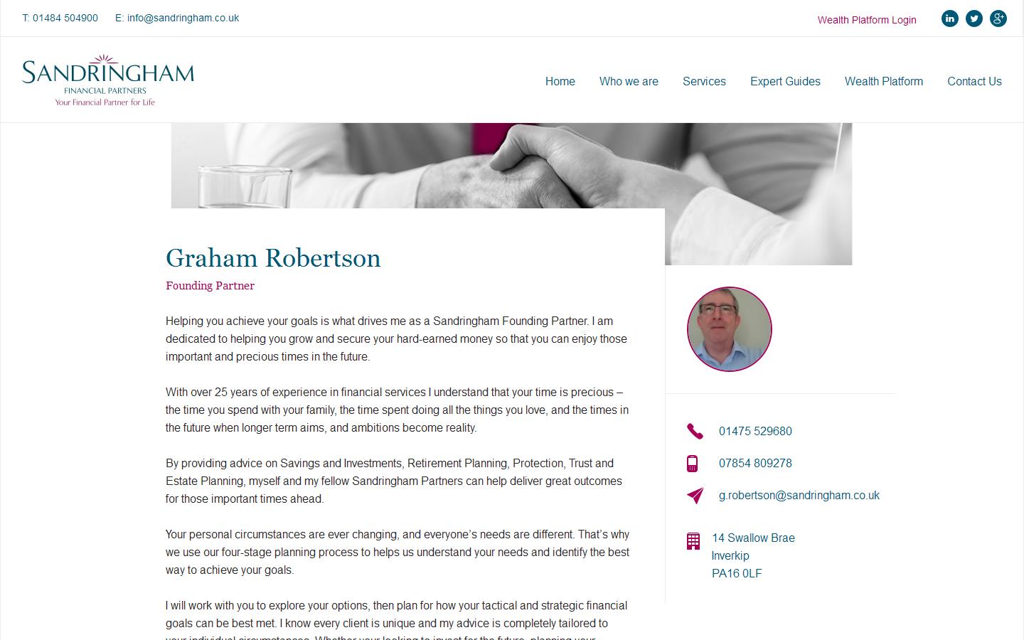 Graham Robertson Electrical & Security Ltd Website