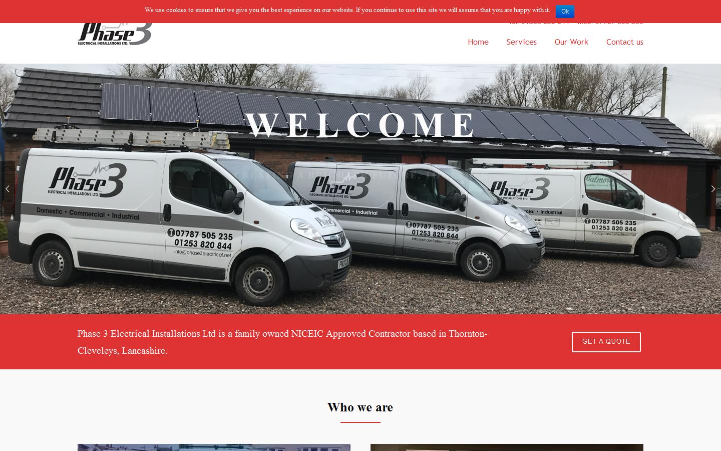 Phase 3 Electrical Installations Ltd Website