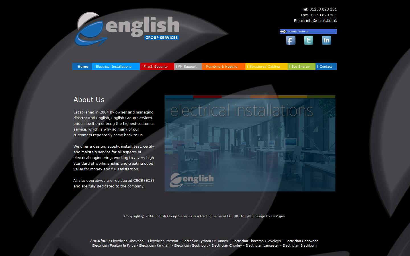 E E I UK Ltd Website