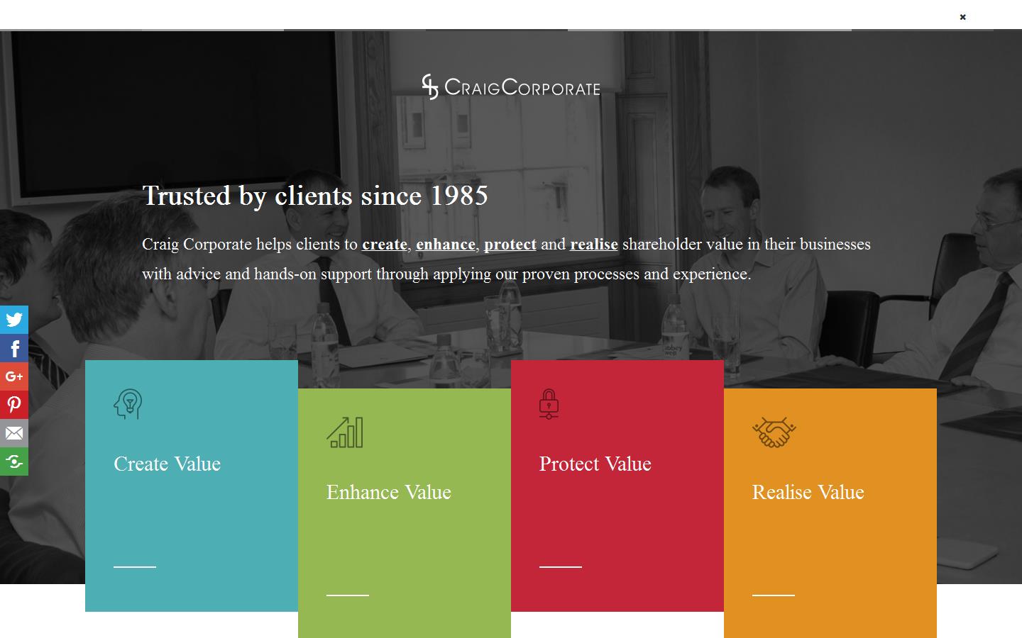 Craig Corporate Website