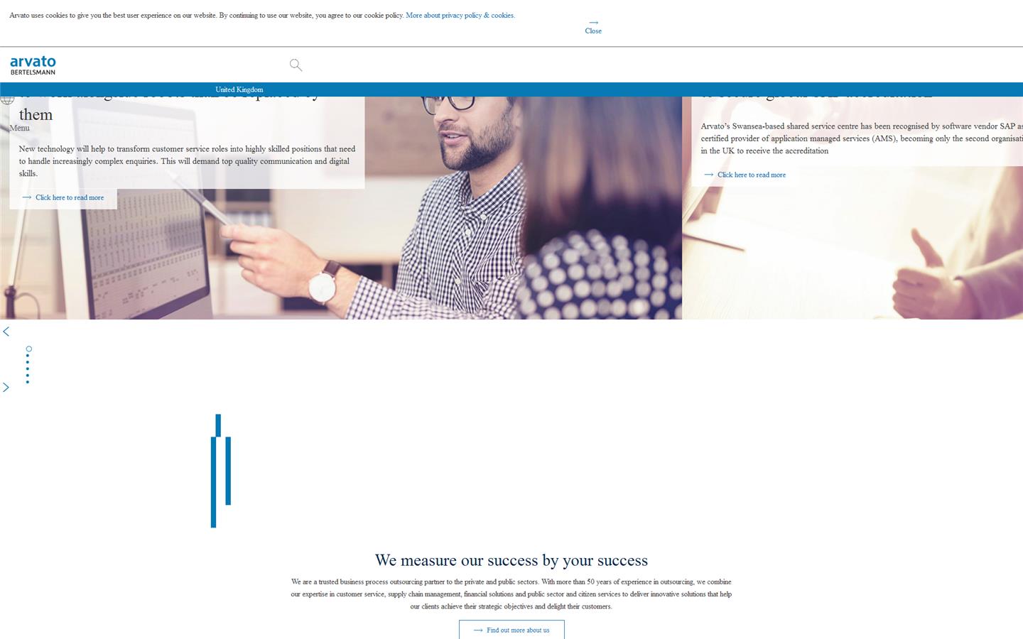 Arvato Website