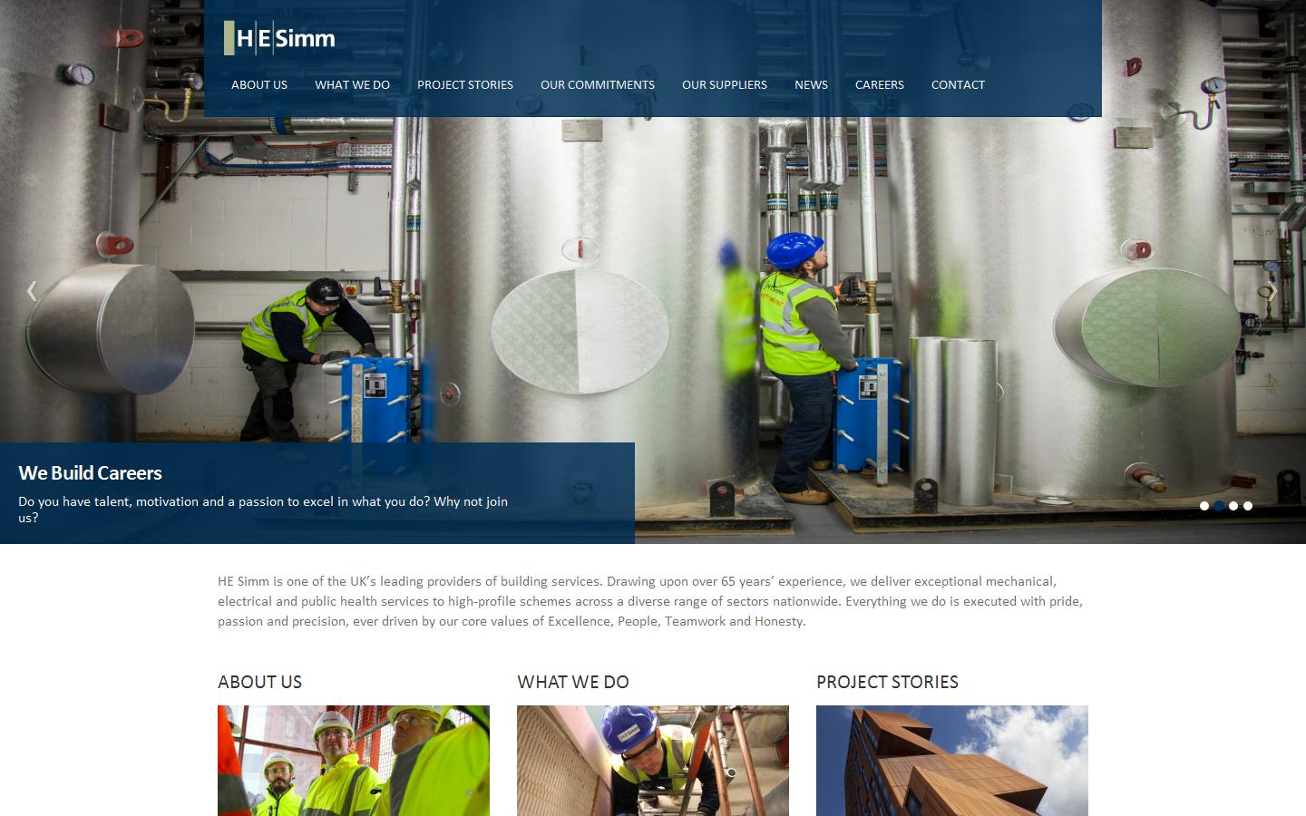 H E Simm Website