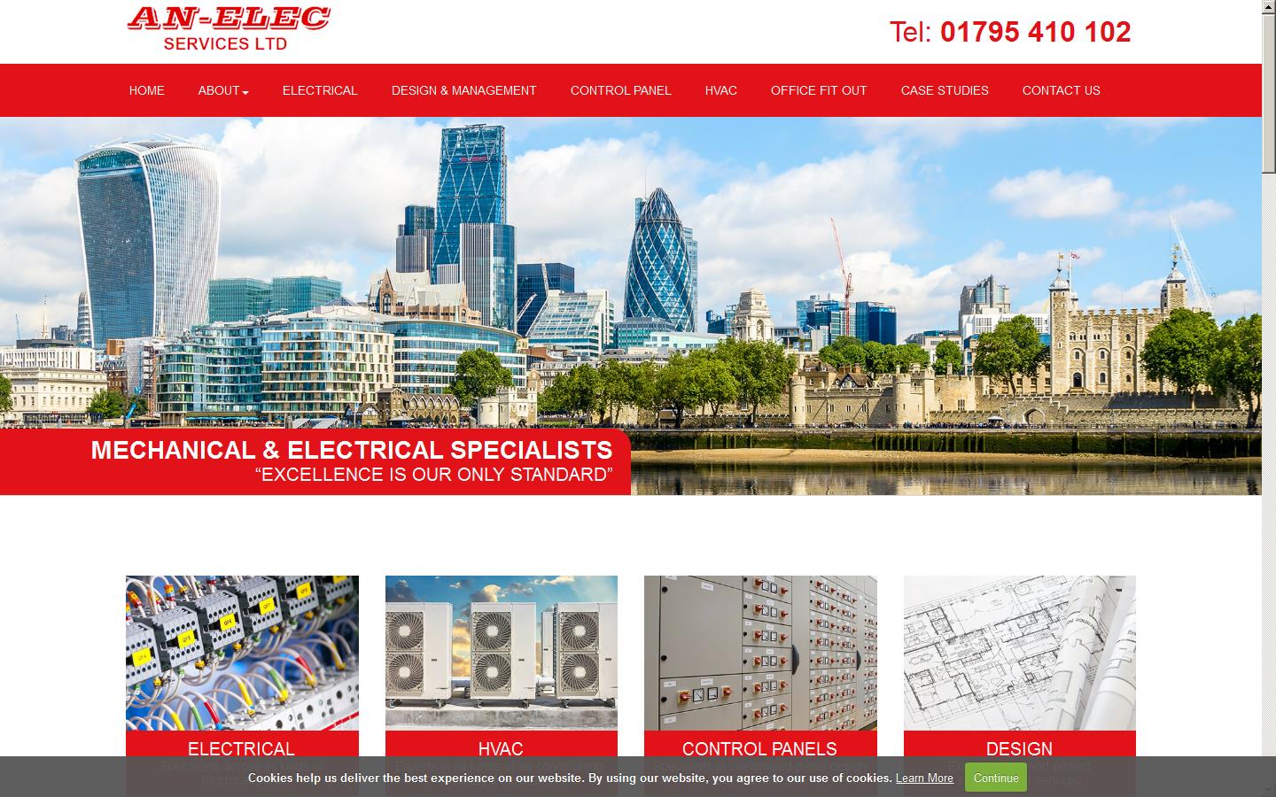 An-elec Services Ltd Website