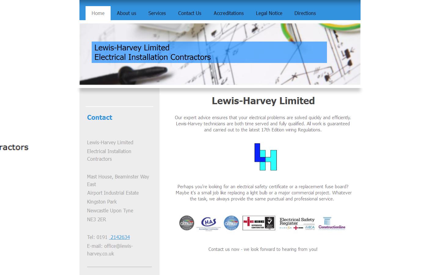 Lewis-harvey Ltd Website