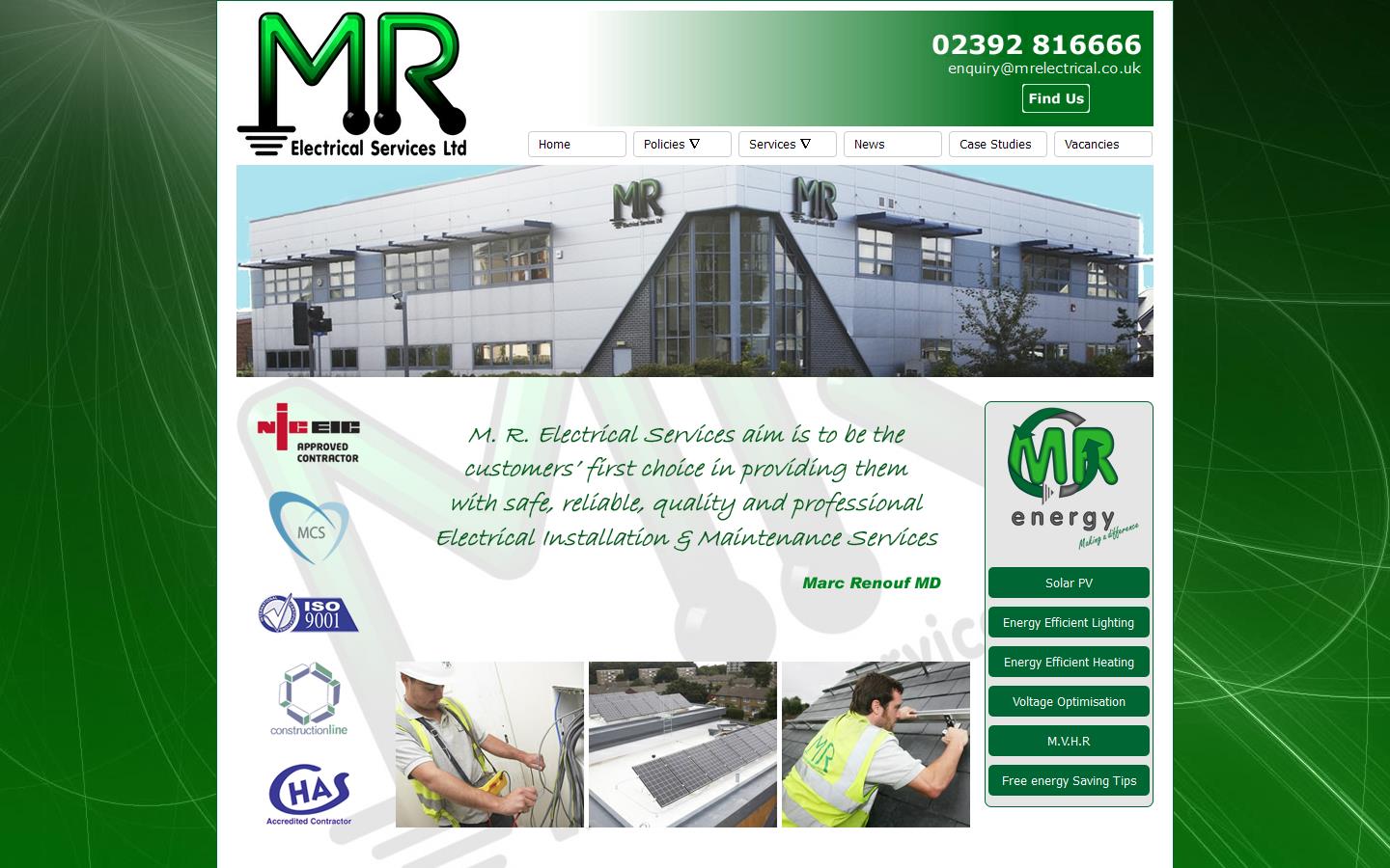 M R Electrical Services Ltd Website