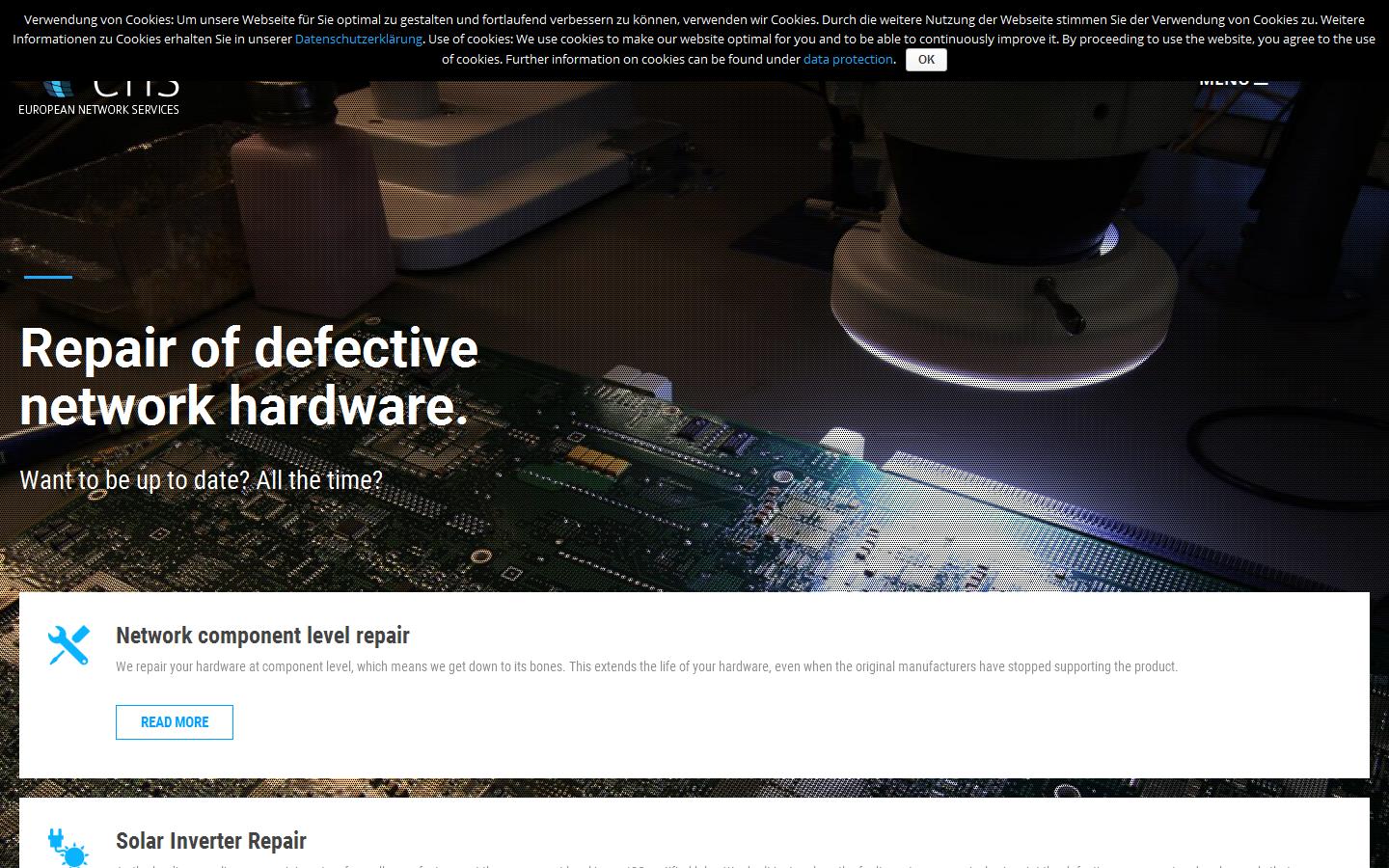 European Network Services Website