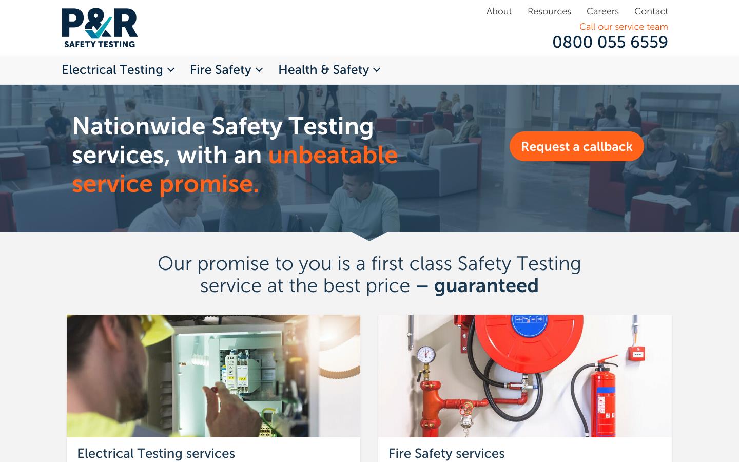 P & R Services Website
