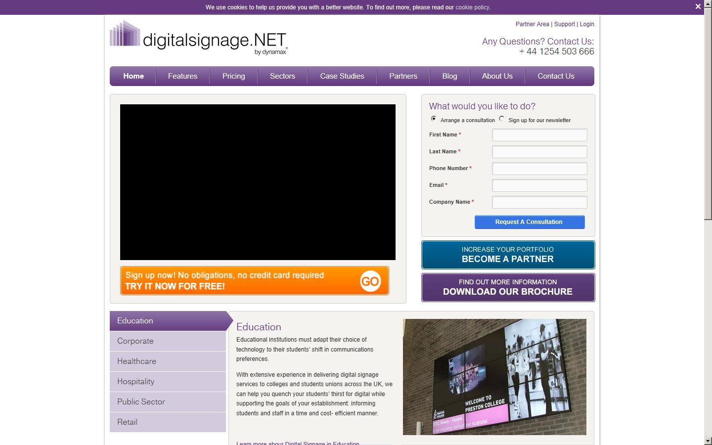 Review Systems Digital Signage Ltd Website