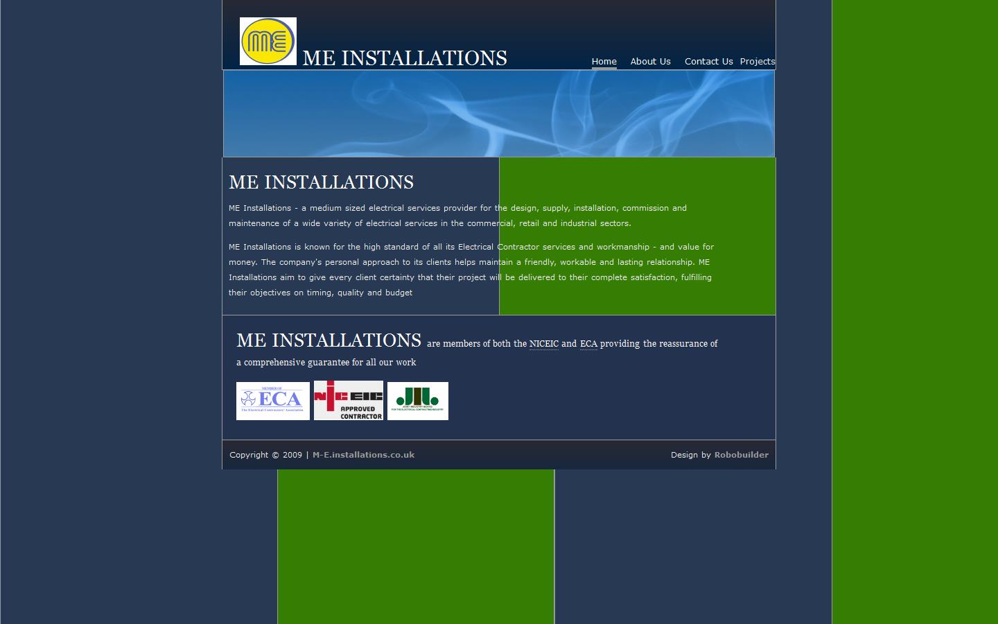 M E Installations Website