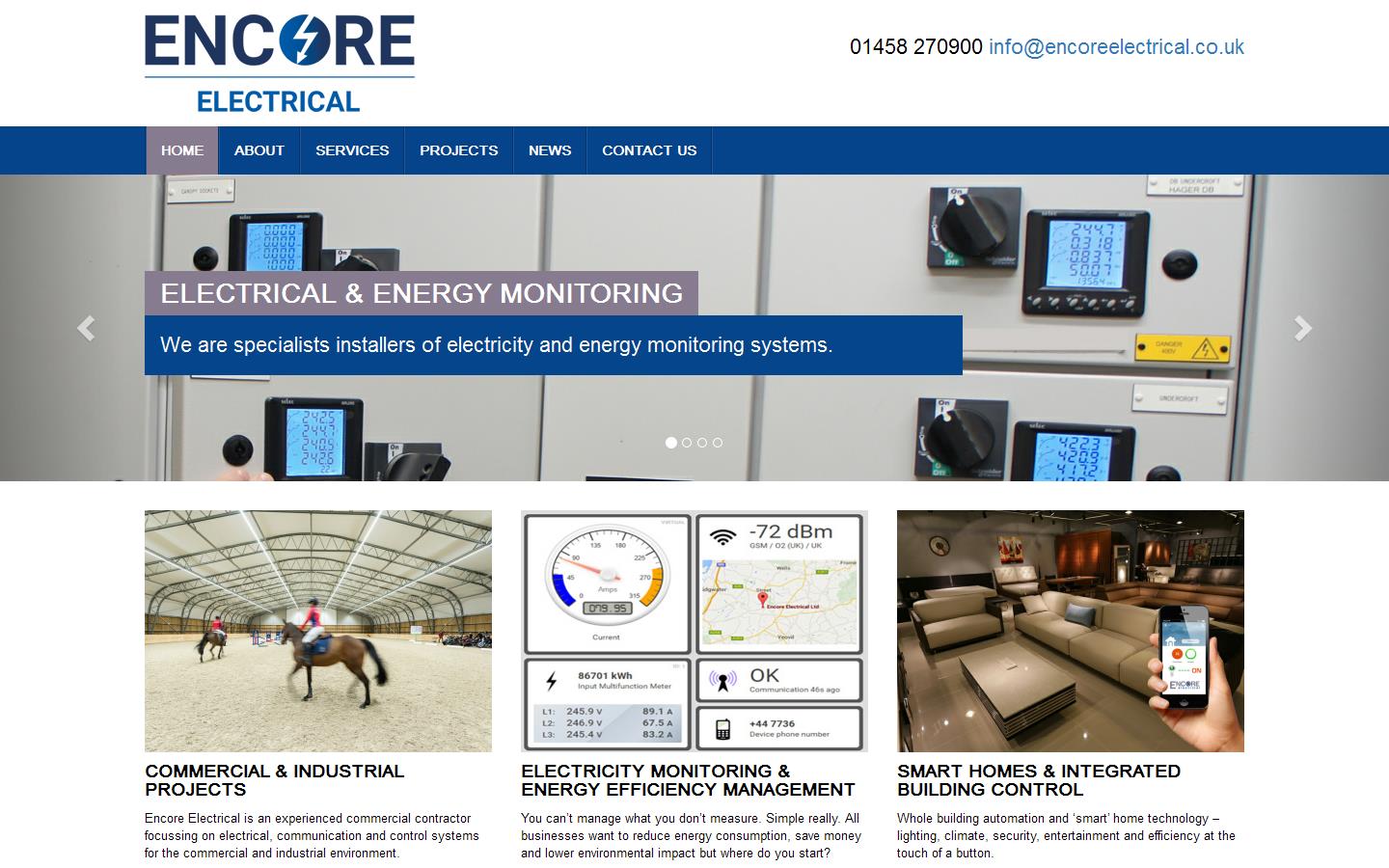 Encore Electrical Website