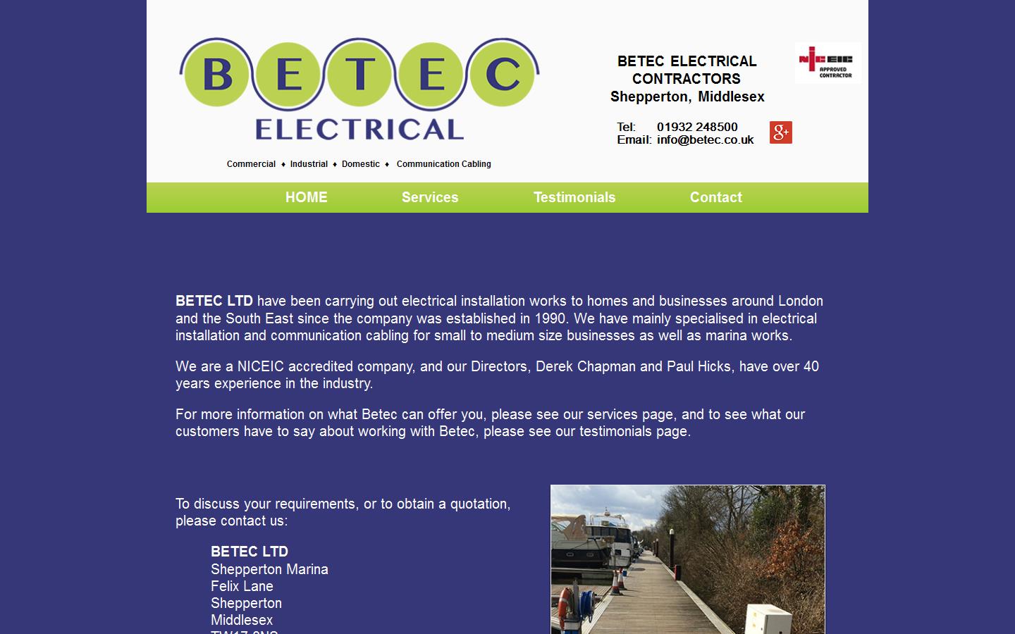 Betec Ltd Website