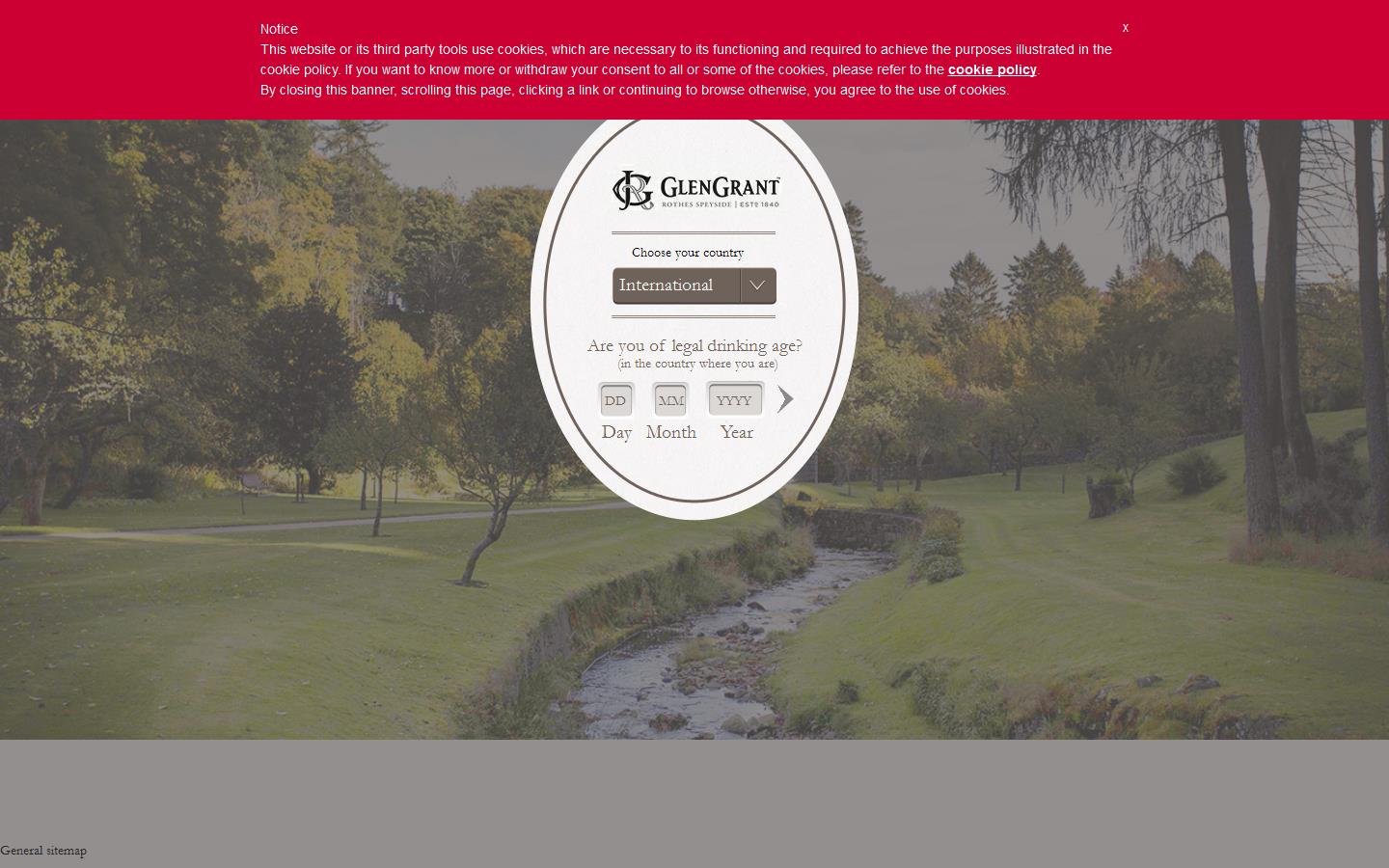 Glen Grant Distillery Visitors Centre Website